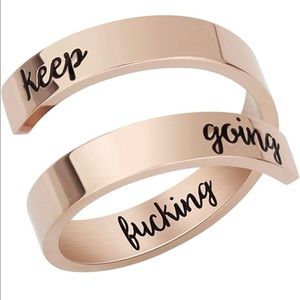 Inspirational Ring - Rose Gold color